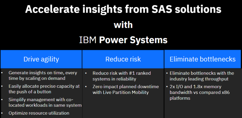 sas viya accelerate insights SAS Viya on Power