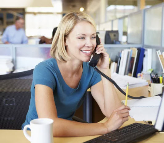 woman on phone